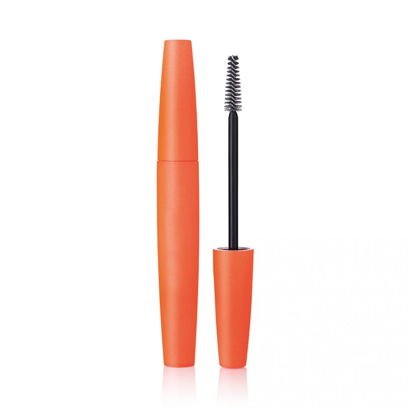 cosmetics packaging with innovative fibre mascara brush applicator