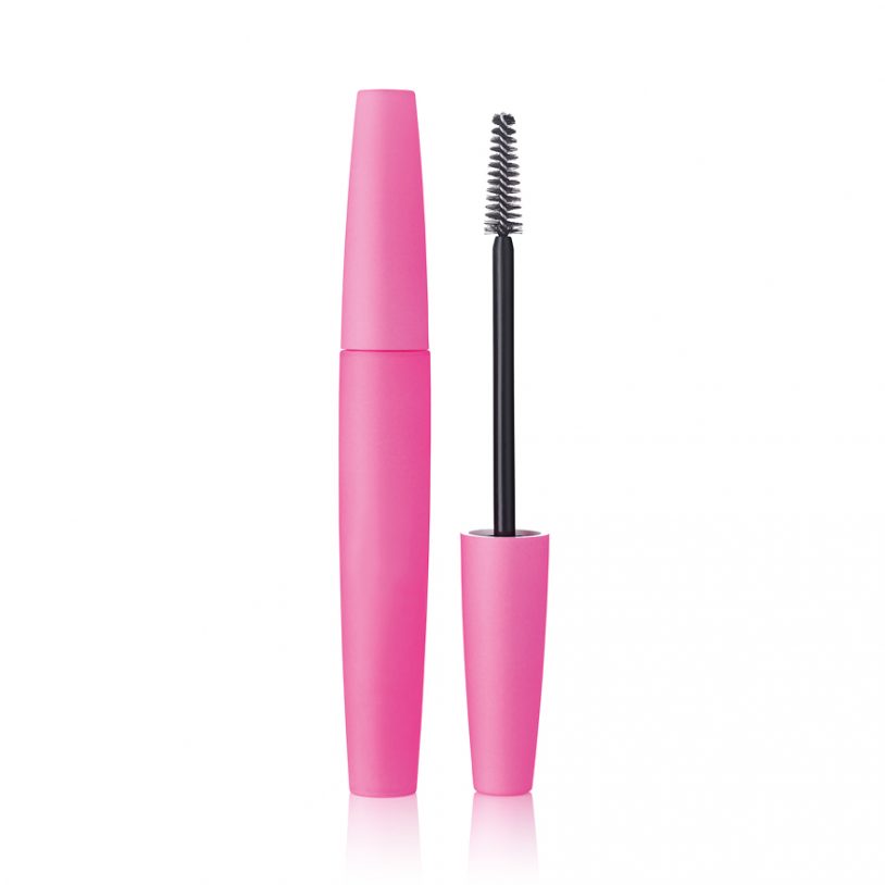 cosmetics packaging with innovative fibre mascara brush applicator