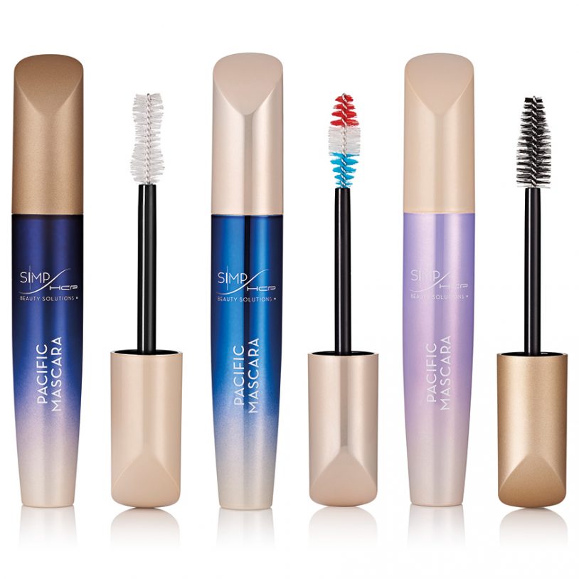 cosmetics packaging with innovative fibre mascara brush applicator