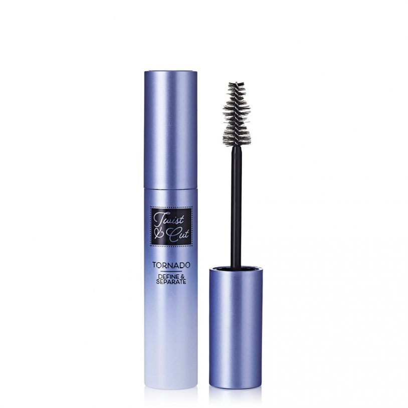 cosmetics packaging with innovative fibre mascara brush applicator