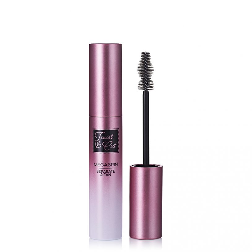 cosmetics packaging with innovative fibre mascara brush applicator