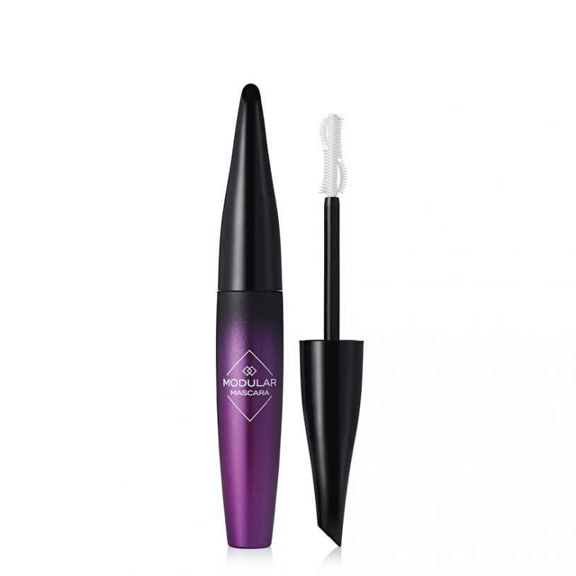 cosmetics packaging with innovative moulded plastic mascara brush applicator
