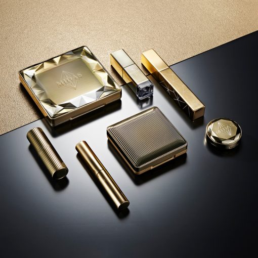 luxury gold beauty and cosmetics packaging
