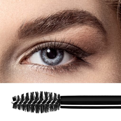 mascara makeup packaging with fibre brush for grooming brows
