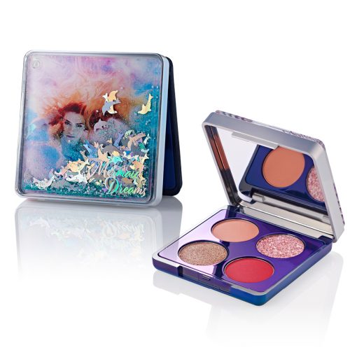 Glitter Storm Quad Compact for beauty and makeup packaging cosmetics