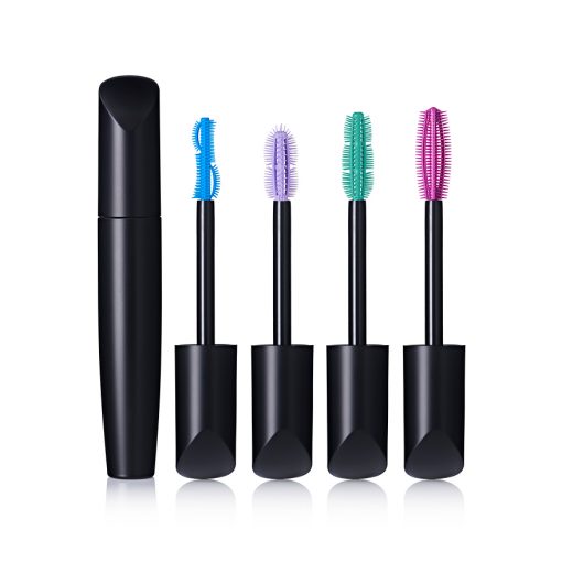 cosmetics packaging with innovative plastic mascara brush applicator