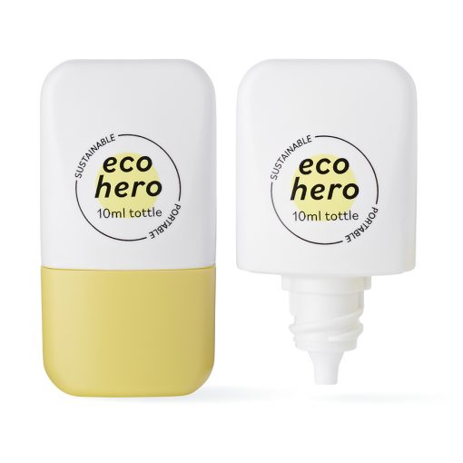 tottle made with recycled materials - sustainable eco-friendly packaging for skincare and complexion beauty products - supplied by HCP