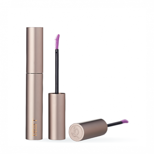 Luxury aluminium mascara with bio-based brush/applicator - sustainable make-up/cosmetics packaging from supplier HCP