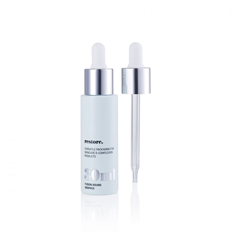 Skincare Packaging from HCP - Fusion Round Dropper 30ml