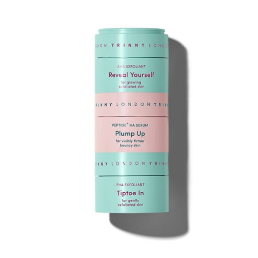Trinny London stacking skincare, manufactured by HCP Packaging