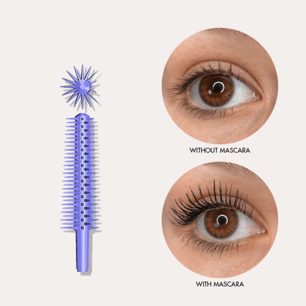 Micro-precision moulded brushes for mascara