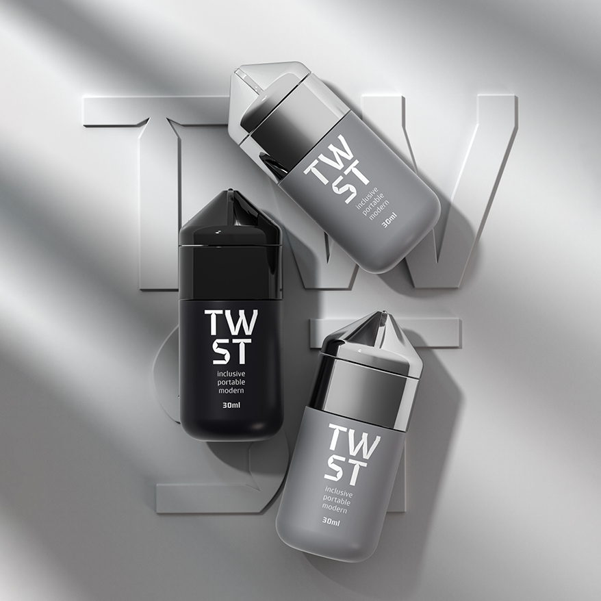 Twist Tottle - refillable & accessible beauty packaging for skincare & cosmetics