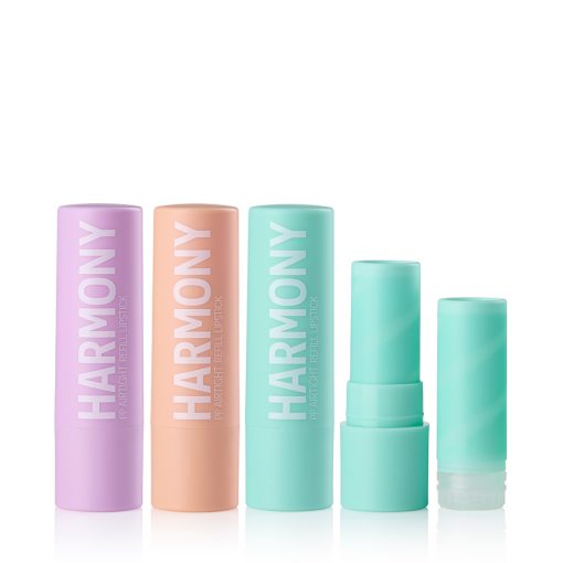 Sustainable, mono-material PP refillable lipstick packaging supplied by HCP