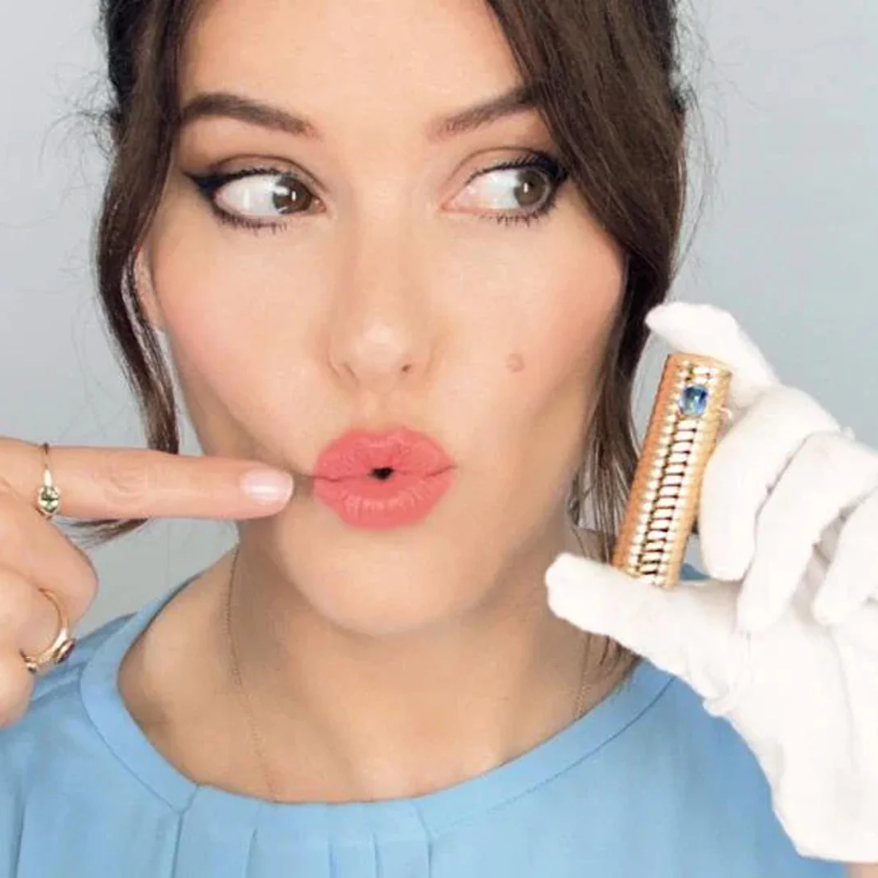 Vintage beauty packaging inspiration behind the Rouge Experience lipstick, drawn from Lisa Eldridge’s private make-up collection.