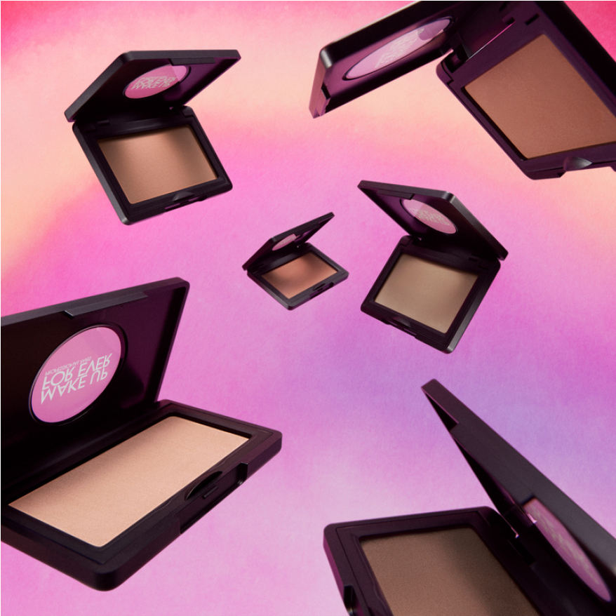 Make Up For Ever Artist Face Powder & Eyeshadow refillable compact with mono-material R-PET packaging developed by HCP.