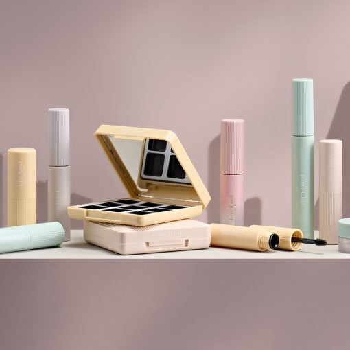 minimalist stock packaging for make-up, cosmetics and beauty products. Manufactured by HCP Packaging.