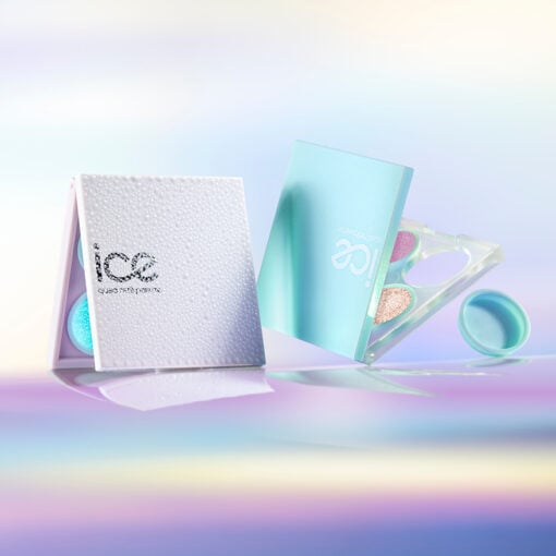 HCP's Ice Quad Refill Palette - sustainable beauty packaging for eyeshadow, brows and makeup products.
